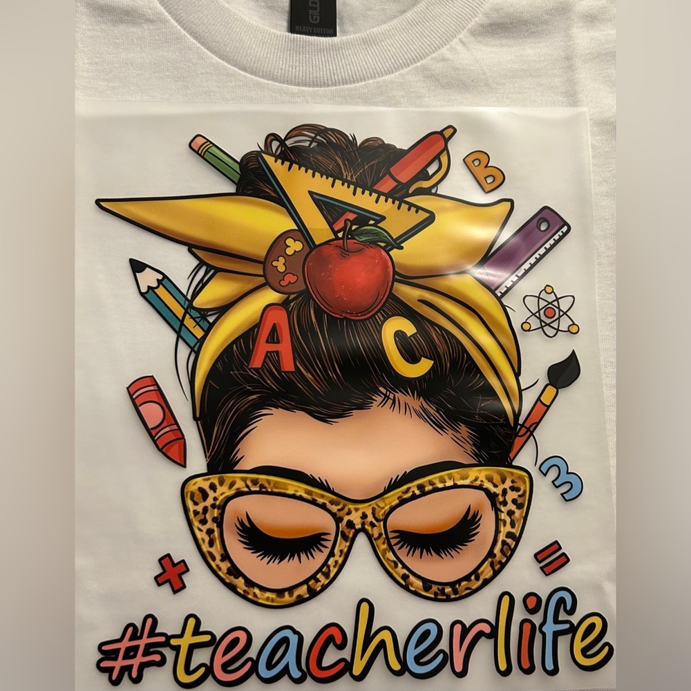 Teacher graphic tshirt sizes small- 3X